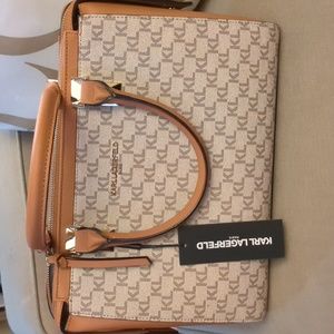 ✨NWT Karl Lagerfeld Monogram Satchel